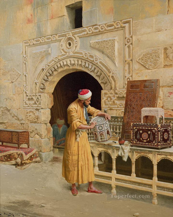The Furniture Maker Ludwig Deutsch Orientalism Oil Paintings